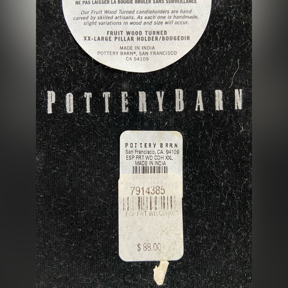 *HOST PICK* 2 POTTERY BARN Candle Holders  🕯️🕯️Fruitwood - Picture 4 of 14